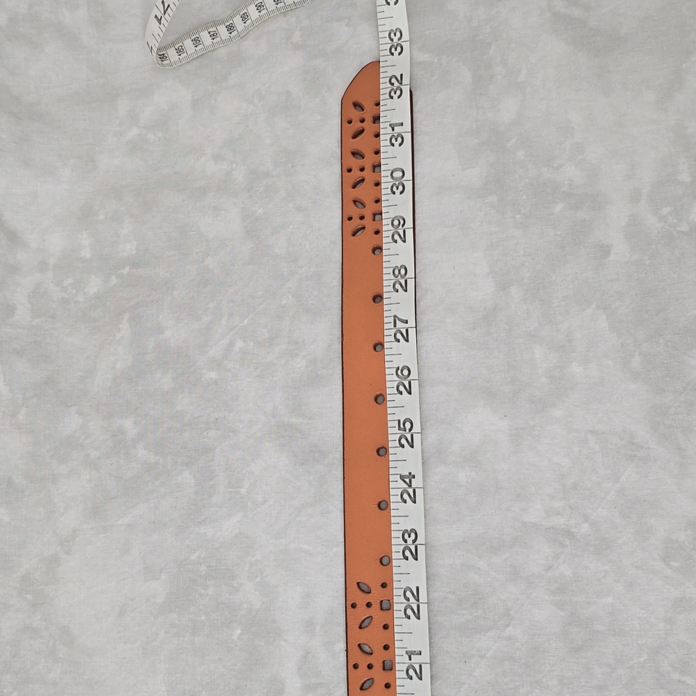 🆕NWT American Eagle Leather Butterfly Punched Boho Belt - Picture 4 of 6